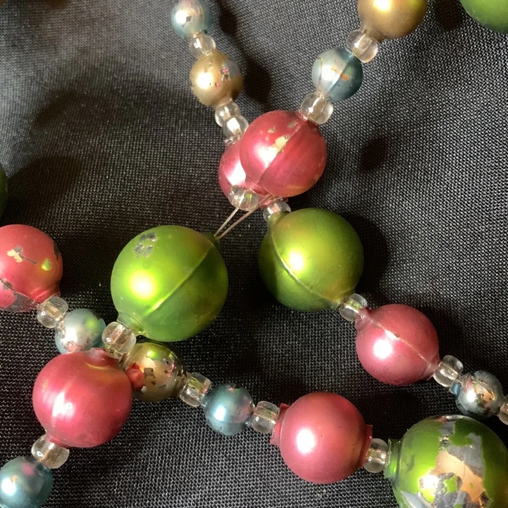 Contia Ltd hand painted mercury glass Christmas garland